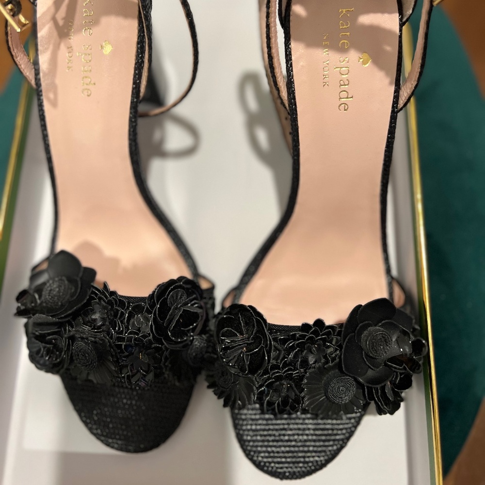 Kate Spade Black Obelie Heels